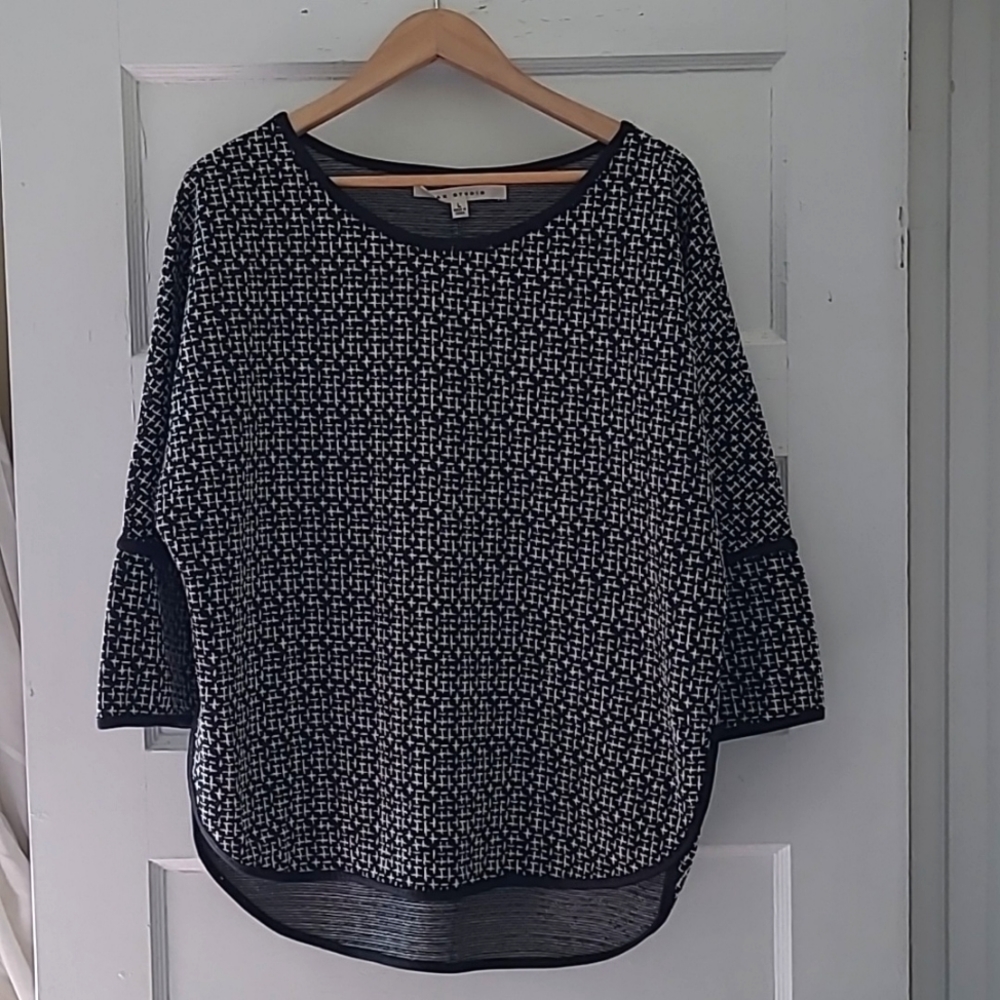 Max Studio B&W Print Shirt